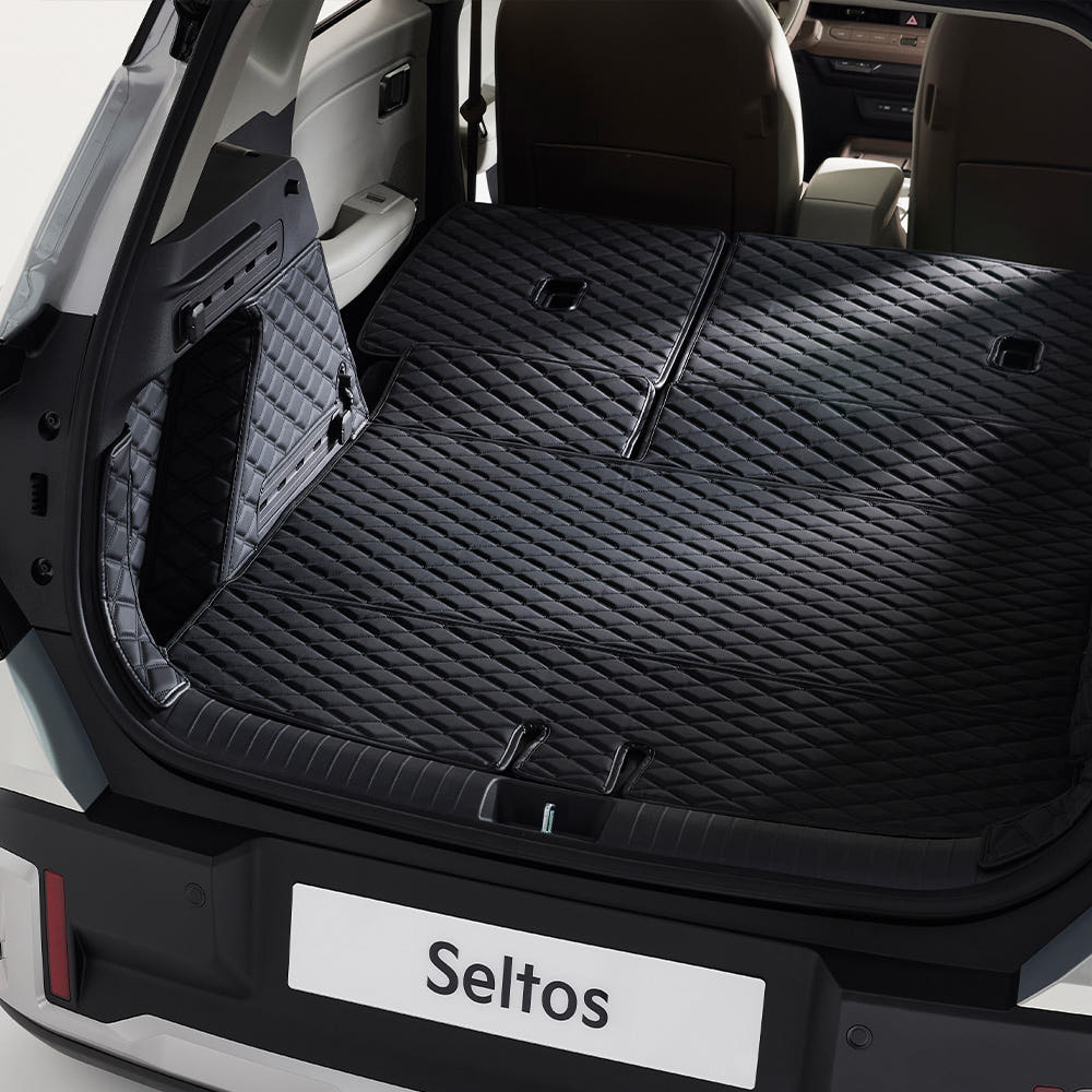 메이튼 2026 기아 디올뉴 셀토스 전용 트렁크매트 트렁크커버 풀커버+트렁크도어 커버, 블랙, 디올뉴 셀토스 스피커 무 (26년2월~)_KK121 115,000원