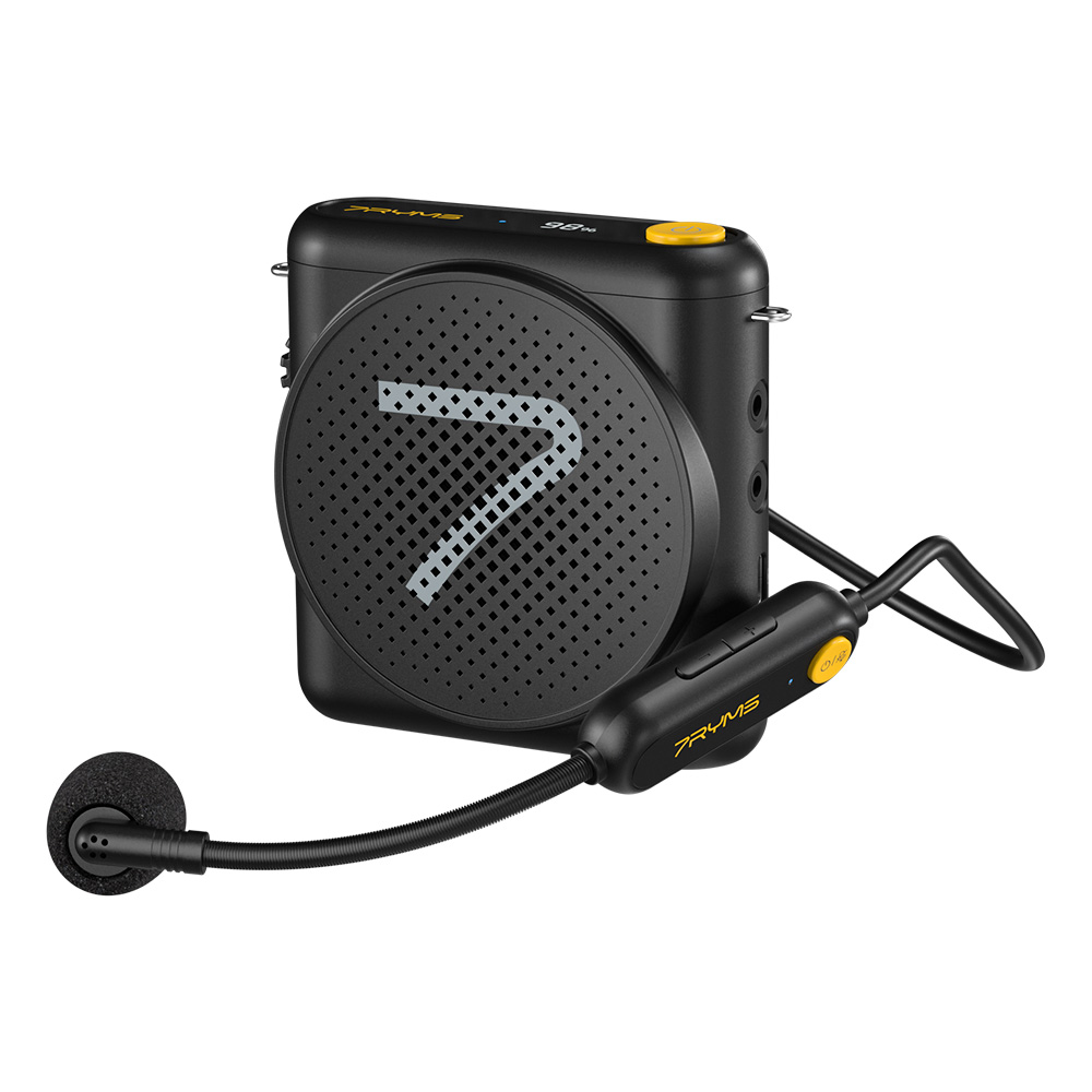 7RYMS WA1 무선 헤드셋 마이크 음성 앰프 노이즈 캔슬링 약 50미터 원거리 연설 요가에 교사용, Black, 1세트, WA1 62,970원