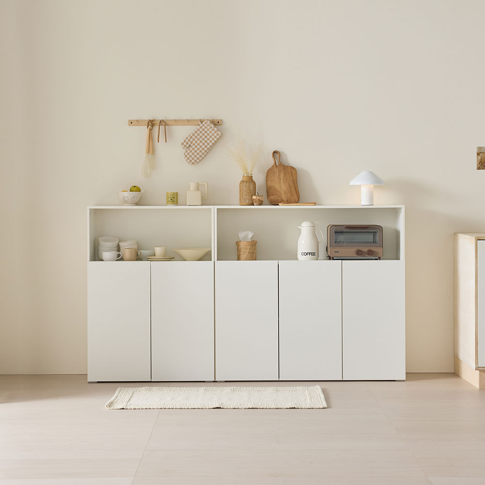 비앙카 EO등급 LPM 슬림 오픈도어 수납장 800 1200 3단 103,900원