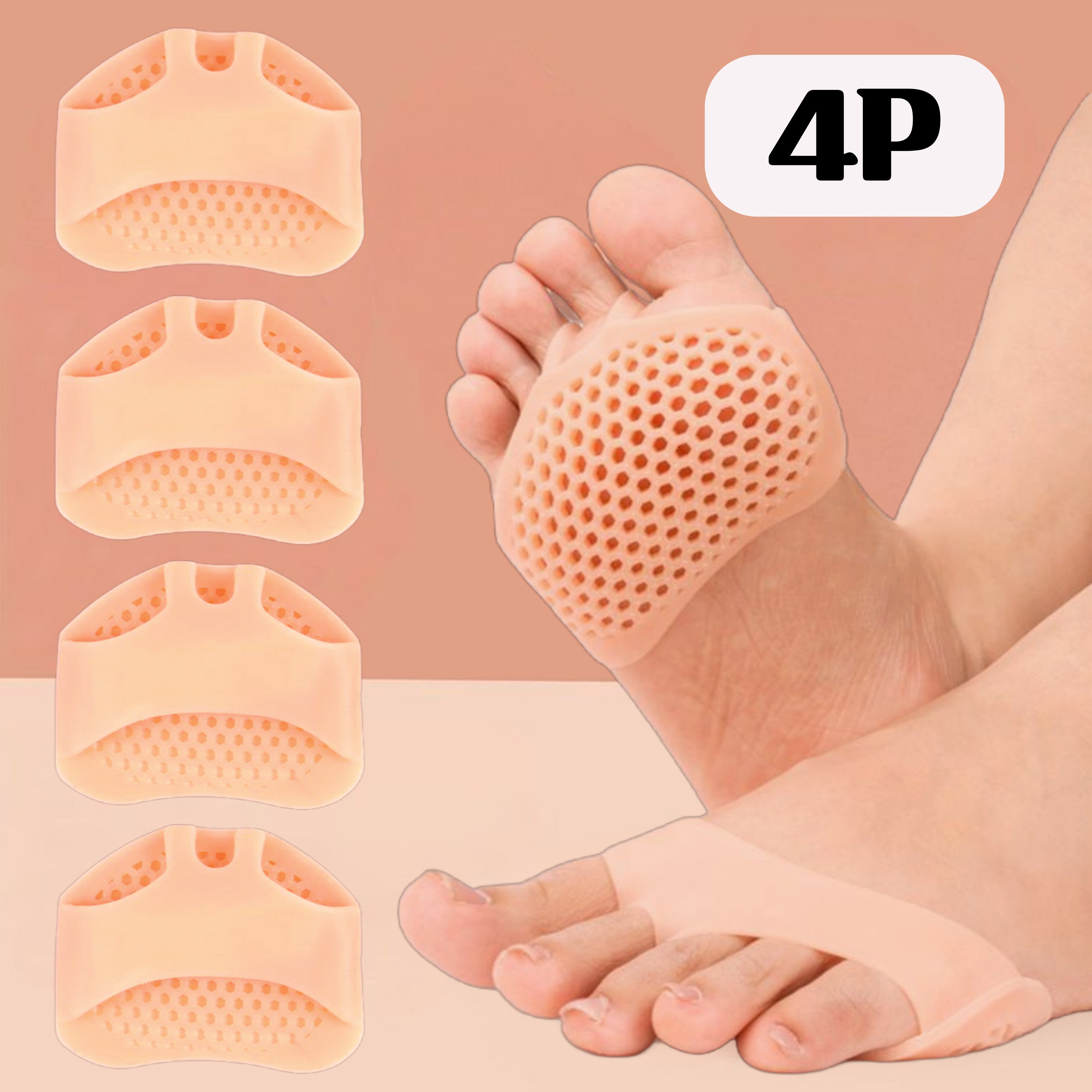 매니셀 실리콘 쿠션 발바닥 앞꿈치 패드 4SET, 현재가 12,900원