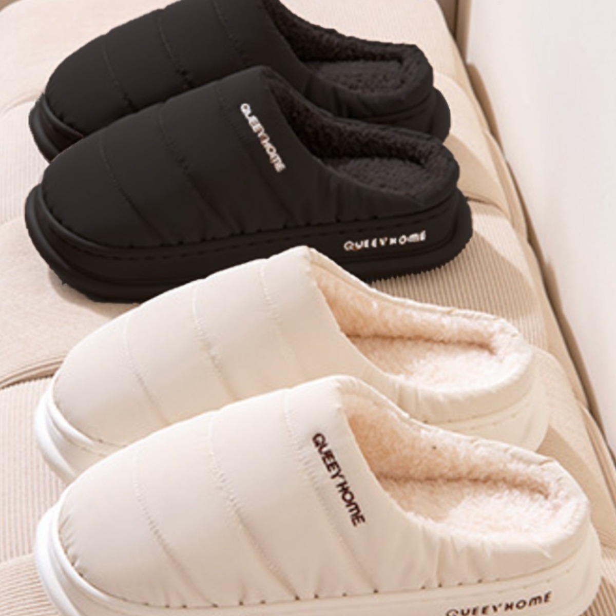 제이셀르 따뜻한 여성 털슬리퍼 폭신한 패딩슬리퍼 18,900원