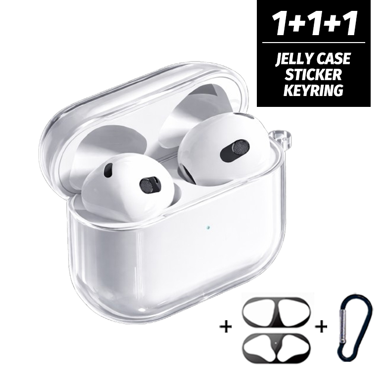 블링블링케이스 변색방지 에어팟 하드 케이스 + 철가루 방지 스티커 + 블랙 카라비너 세트 6,880원