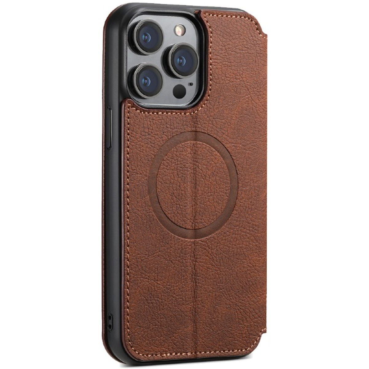 아이폰 14/15/16/17 시리즈 맥세이프 럭셔리 가죽 지갑 카드 지폐 슬롯 거치대 케이스 26,200원