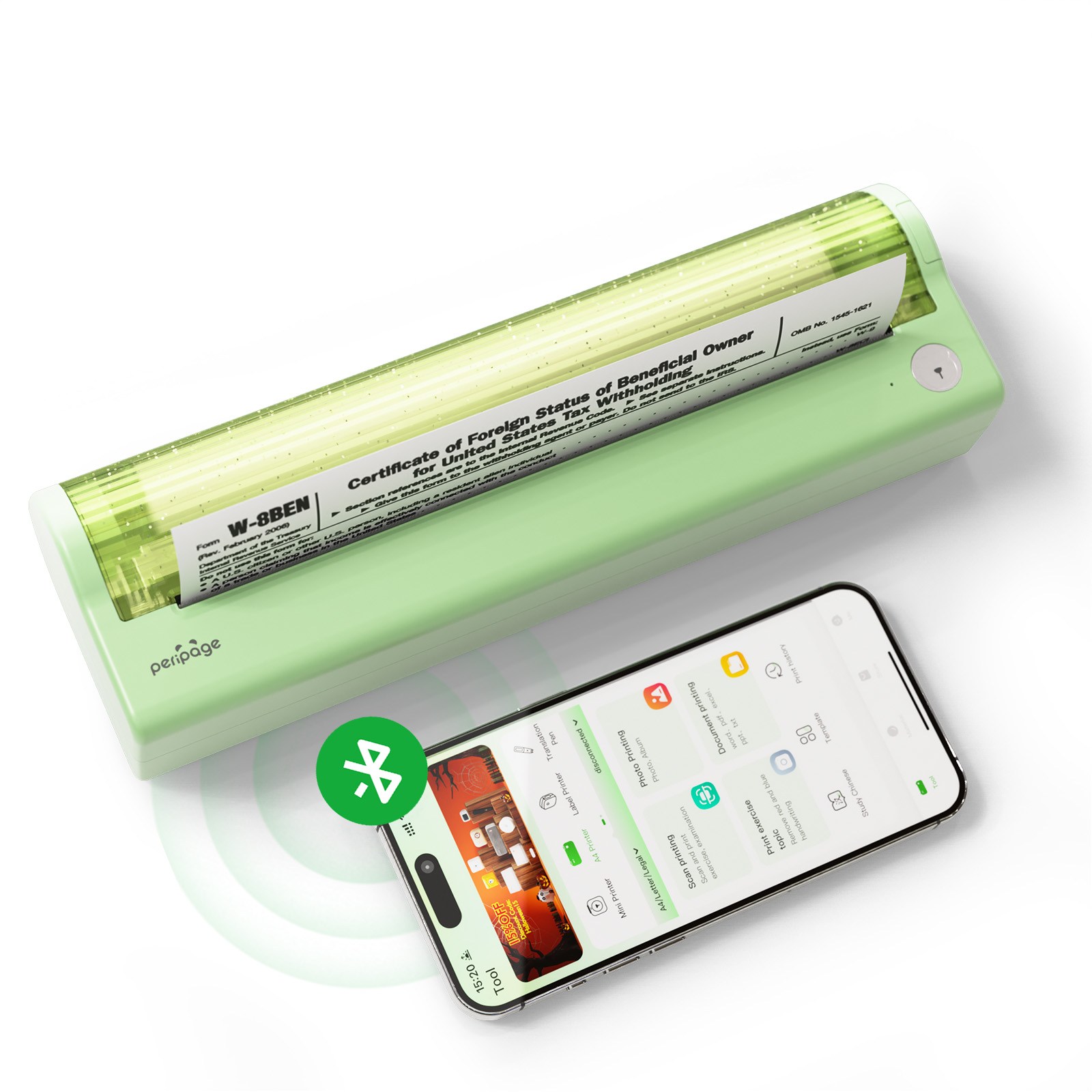 [당일출고가능] 300dpi 페리페이지 휴대용프린터A4 블루투스 무선 라벨프린터 미니 열전사 수험생선물 포토프린터 P80 128,900원