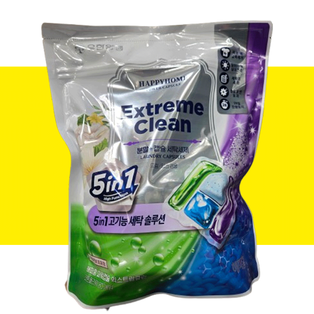 해피홈 파워 캡슐세제 익스트림클린 코튼플라워 28,590원