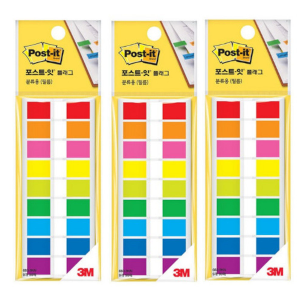 3M 포스트잇 플래그 인덱스 스티커 683-9KN 3개입 15,500원