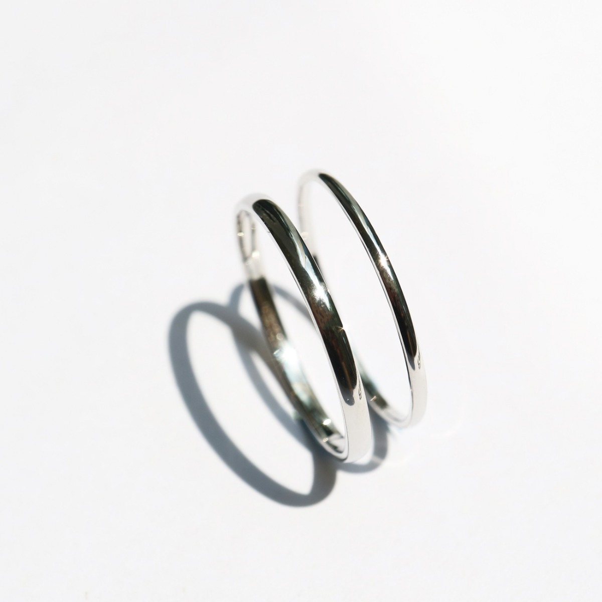 [당일 제작, 오늘 출발] Pt950 플래티넘 핸드메이드 백금 실반지 백금 레이어드링 228,000원