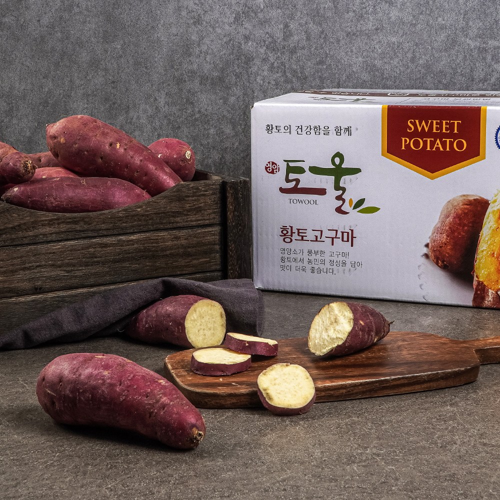 영암 토울고구마 꿀고구마 베니하루카 5kg 10kg 황토 고구마, 1박스, 10kg 소소 23,900원