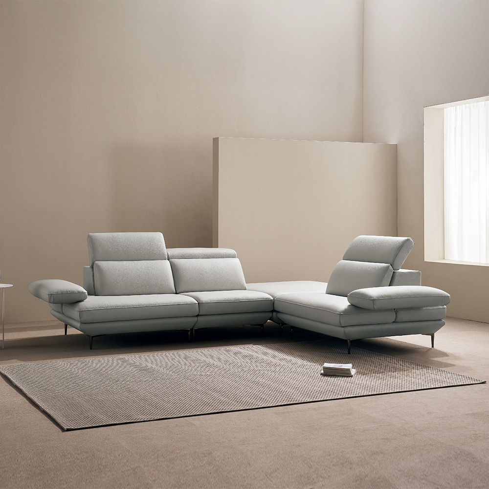 쉐우드가구 모담 이태리 천연통가죽 소가죽 기능성 팔걸이 스윙 소파 6인용 코너형 2,199,000원