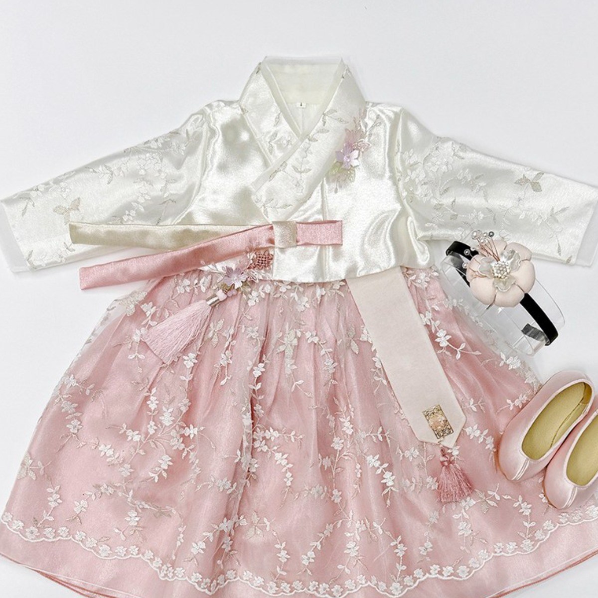 레이스 드레스 한복 고급 여아한복 아동 (1호-12호) 어린이 돌잔치 아기 추석 명절 어린이집 키즈 유아 138,000원