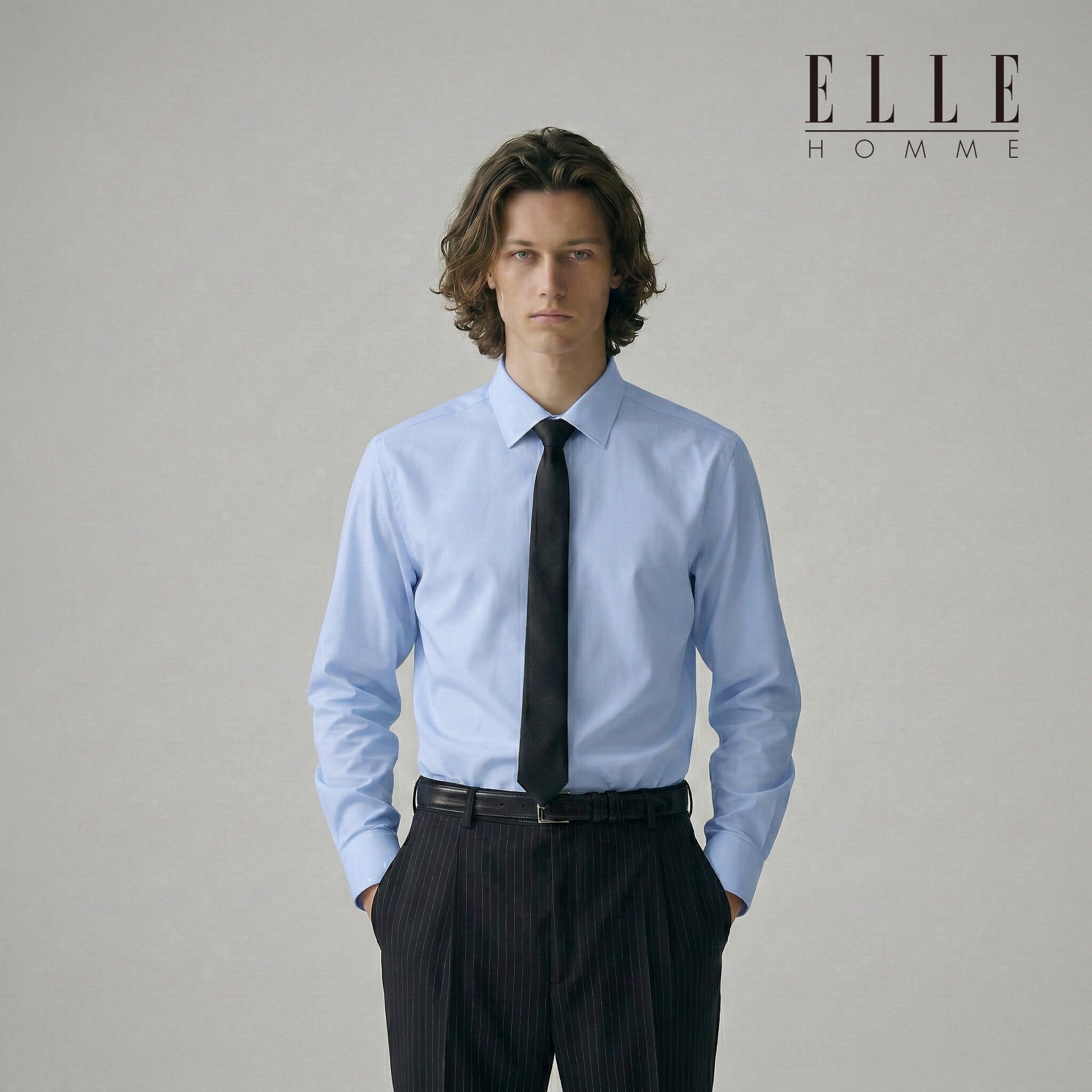 엘르 남성 사계절 구김없는 링클프리 스판 긴팔 와이셔츠 레귤러 슬림 38,900원