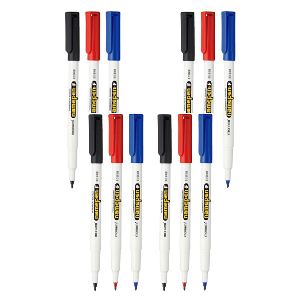 모나미 네임펜 F 중간글씨 12자루 검정 10,110원