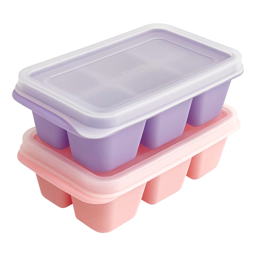 실리콘 아이스 얼음틀 6구 2P, 1세트, 크림핑크+라일락 5,400원