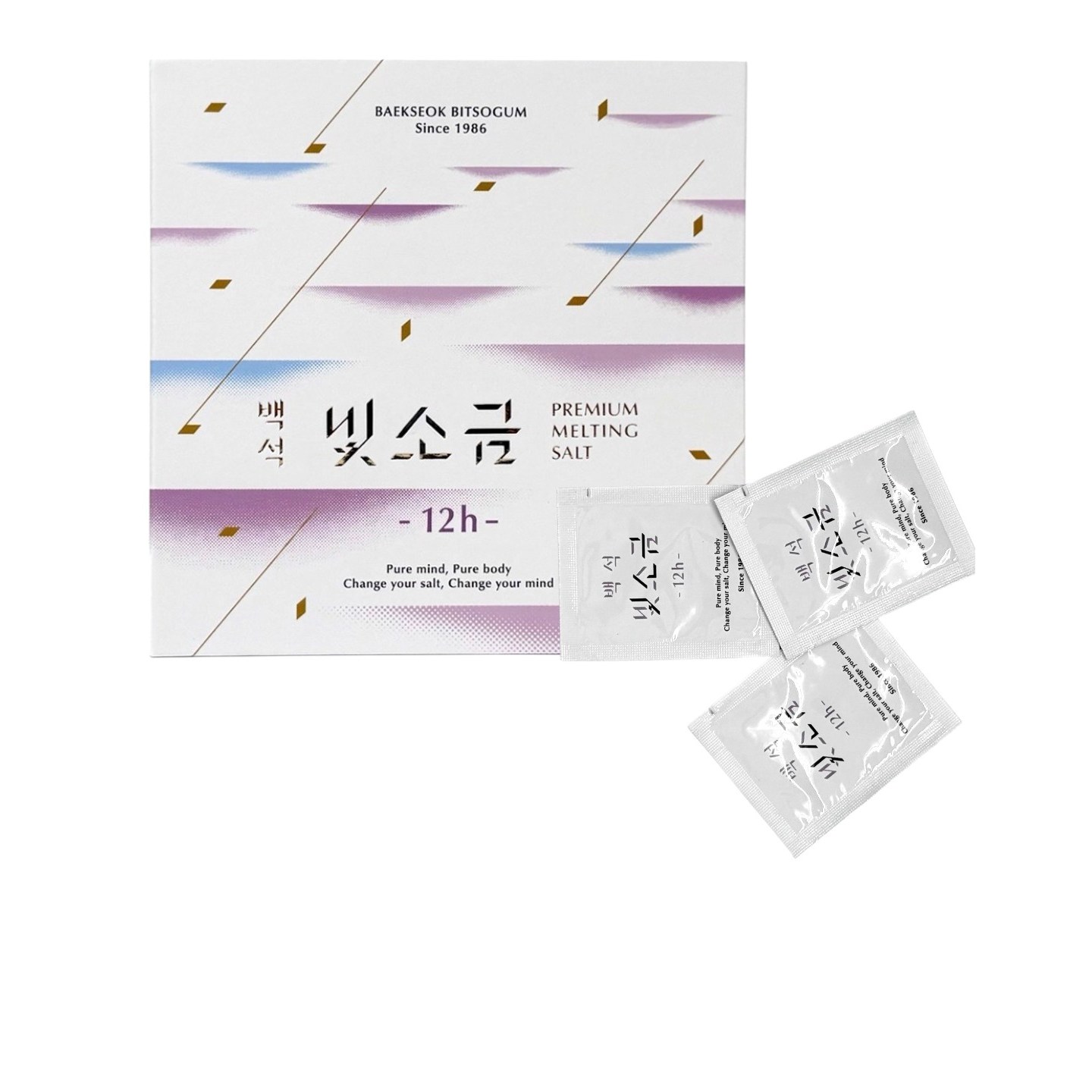 소금상담소 백석 용융소금 스틱 소금물 국내산 알칼리 고급소금 가는소금 소금차, 3g, 200개 118,000원