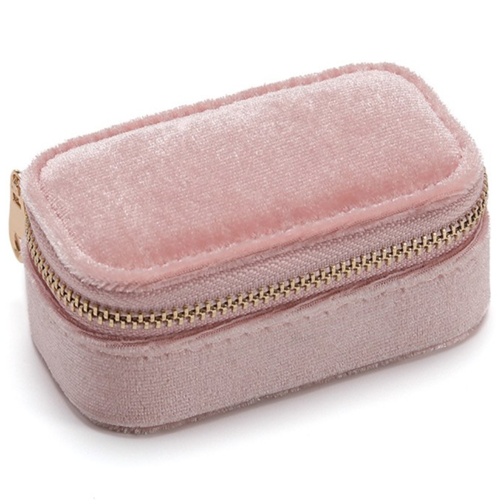 벨벳 지퍼 미니 악세사리 보관함 여행용 주얼리 보석함 8,900원