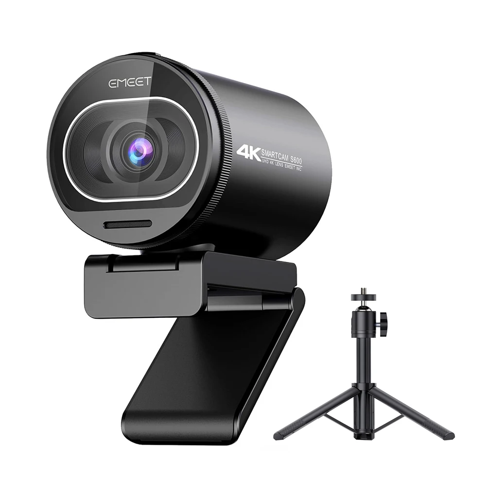 4K 웹캠 EMEET S600 SmartCam 삼각대 포함 컴퓨터/노트북용 USB 카메라 자동 초점 소니 호환 센서 60FPS@10 109,300원