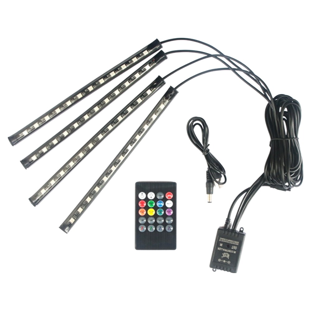 비상 자동차 풋등 LED바 차량용 무드등 48구 10,000원