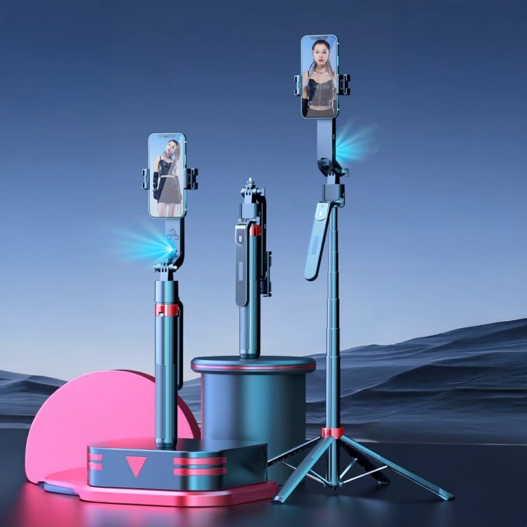 AI 360도 자동추적 셀카봉 삼각대 블루투스 리모컨 포함 촬영용 스마트폰 스탠드, 상품상세참조 66,300원