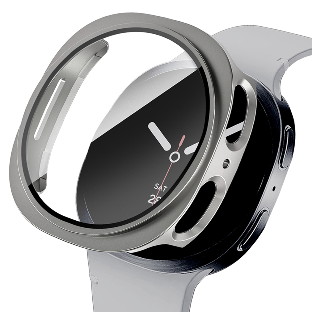 이츠라이프 갤럭시워치 강화유리 풀커버 액정보호 케이스, 티타늄그레이, 1개 4,900원