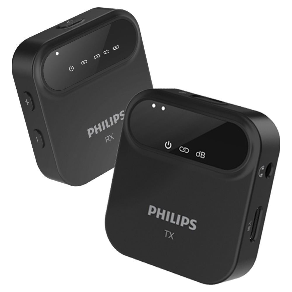 필립스 노이즈캔슬링 무선 핀마이크, DLM3538C, 블랙, 1개 145,570원