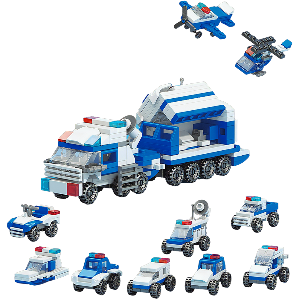 소방 경찰 중장비 군대 블럭 미니블럭 10종 10in1 합체블럭 10개1세트, 1개 14,500원