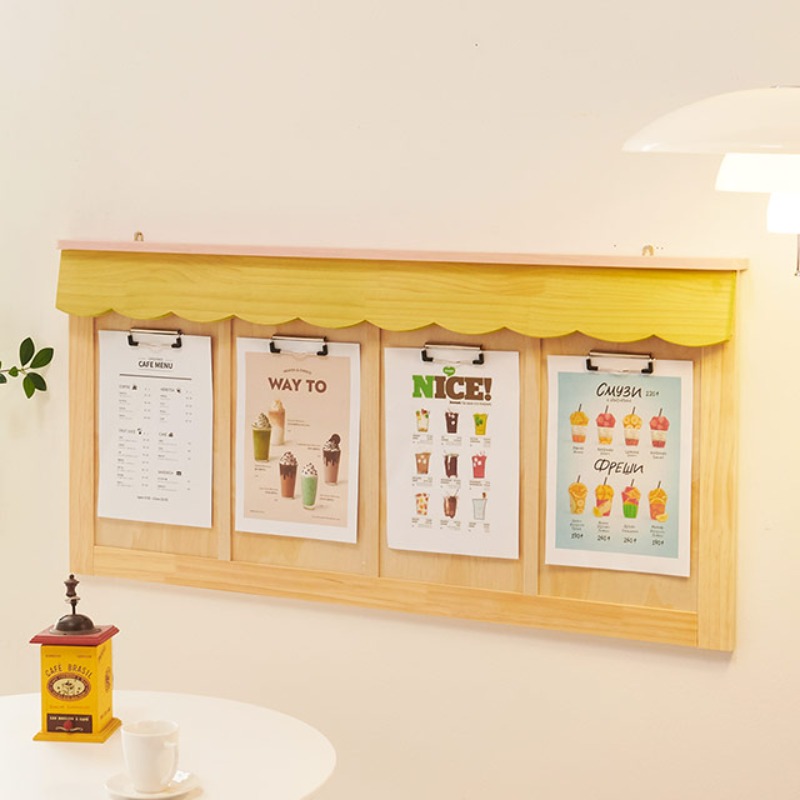 유치원게시판 어린이집게시판 학교게시판 교구장 원목 클립형 4칸 게시판 HS8061-3, 02.클립형_4칸(그린) 70,700원