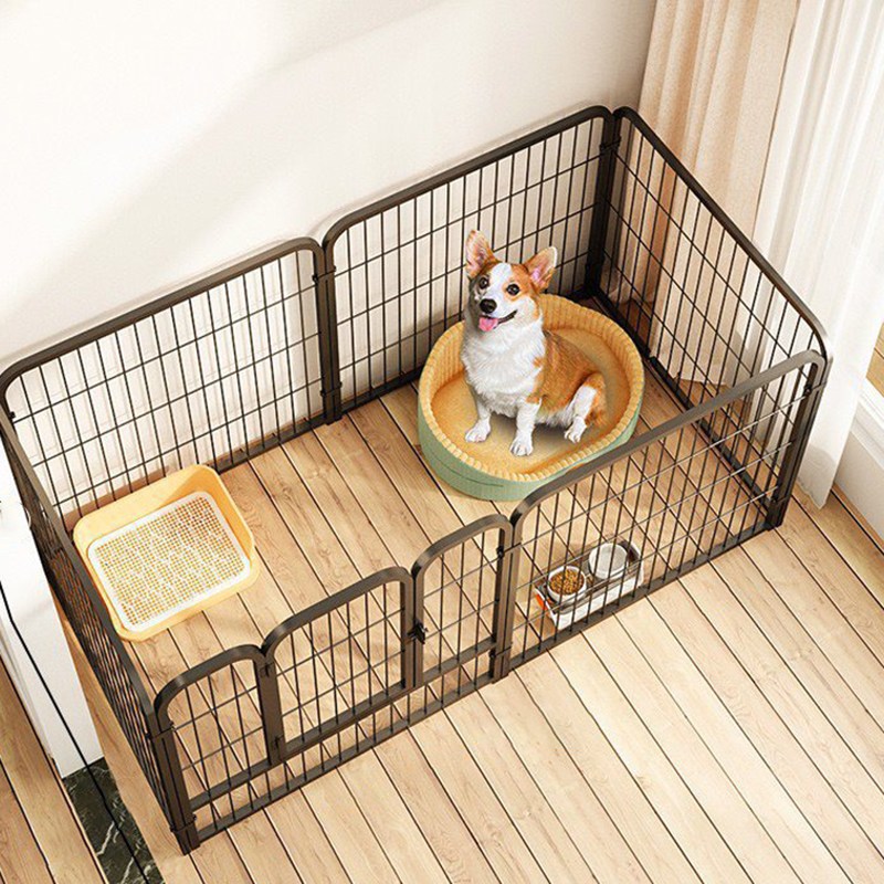 대형견 울타리 튼튼한 메탈 울타리 화장실 분리 울타리, 1개, 블랙 83,900원