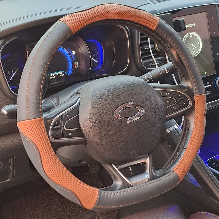 전차종 핸드메이드 소가죽 고급 핸들커버 원형 디컷형 포터2 봉고3 ST1 그랑콜레오스 카니발 스포티지 렉서스칸 콜로라도 39,800원