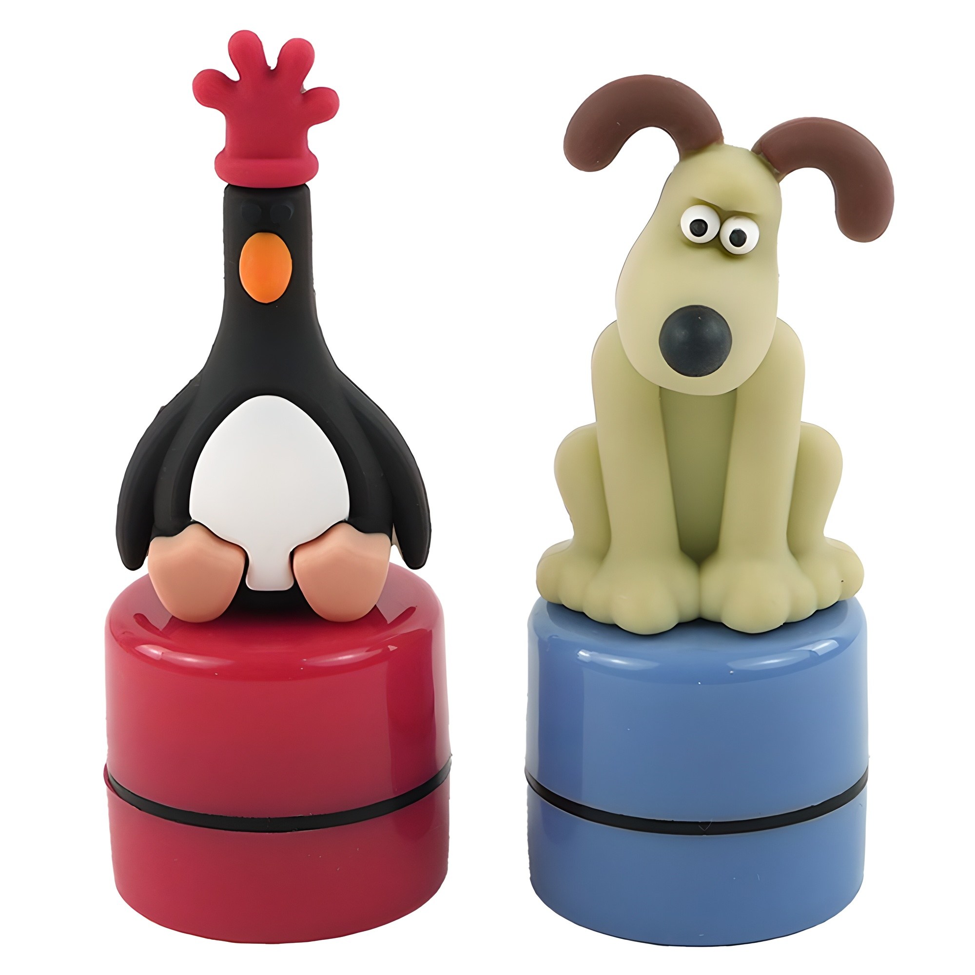 핑크풋 3500 월레스와 그로밋 피규어 스탬프 2종 세트 5,600원