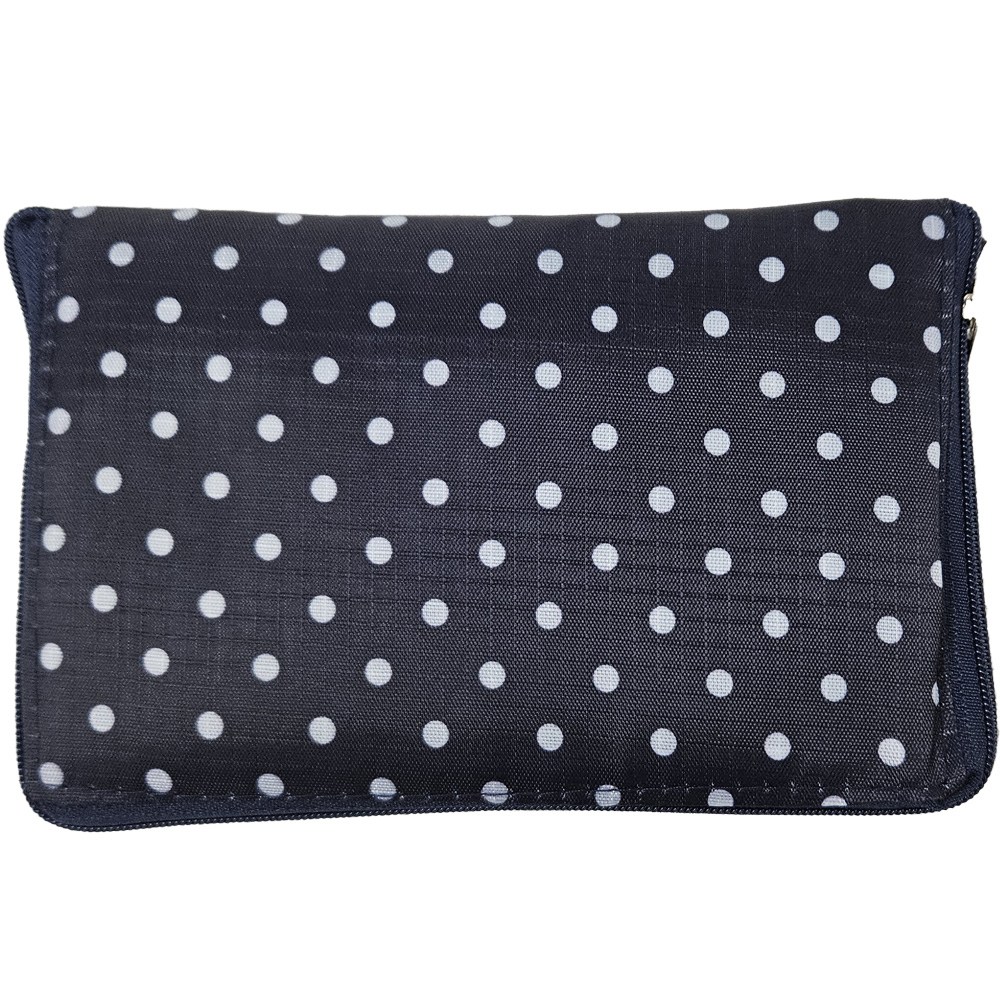 케이홈 휴대용 접이식 사각 장바구니 파우치 7종, 도트블랙, 1개 5,400원