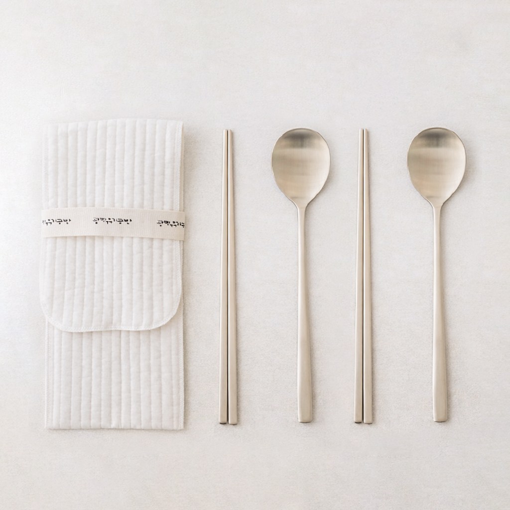 광명유기 방짜 유기 수저세트, 단일 색상, 2인조+누비집 증정, 1개 40,900원