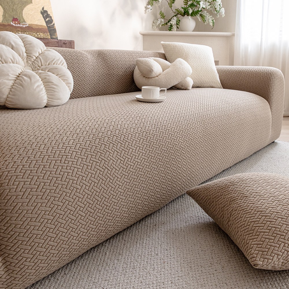 엔조이텍스타일즈 풀커버 일체형 고탄력 사계절 소파 커버, 1개, 브라운 46,300원