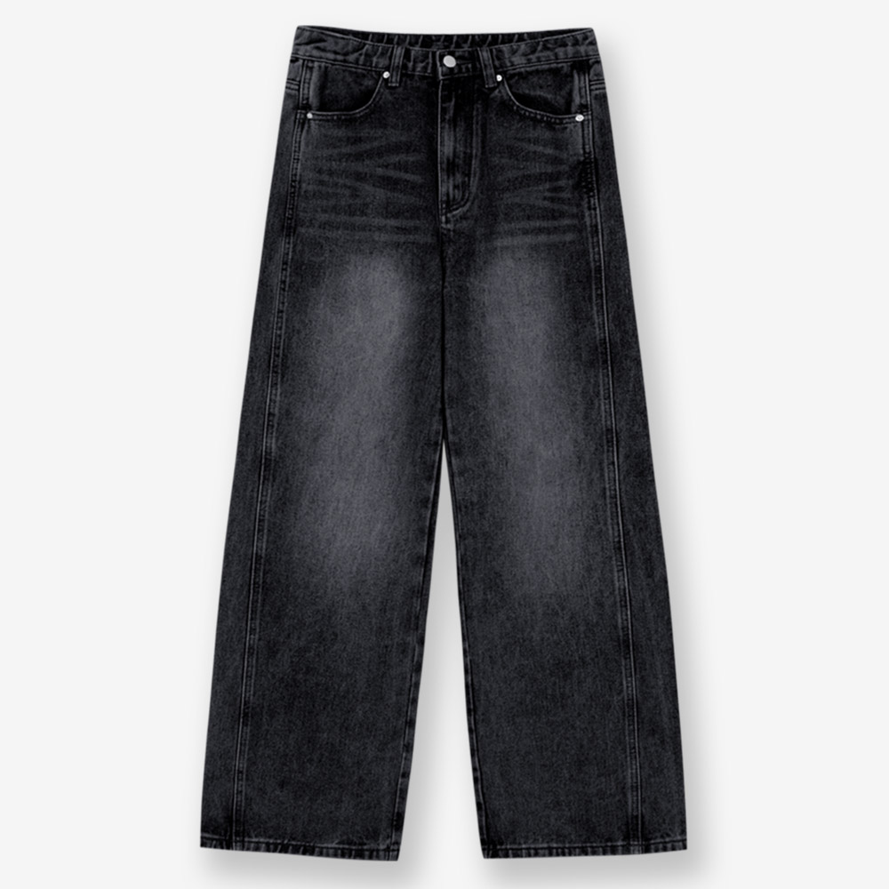 제이에이치스타일 남성용 프론트 라인 워싱 와이드 데님팬츠 DPROK613 28,000원