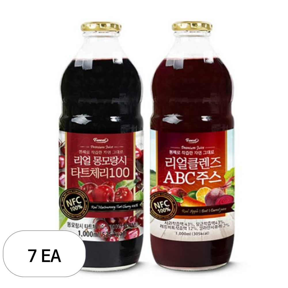 퍼니트 리얼 몽모랑시 타트체리100 1000ml + 클렌즈 ABC주스 1000ml 세트 395,380원