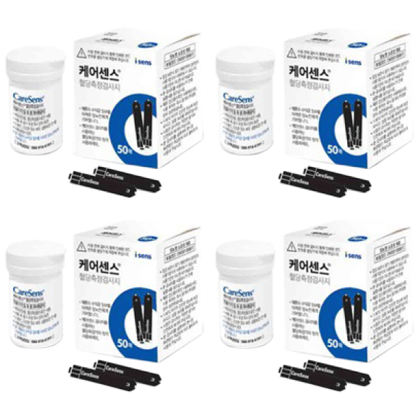 아이센스 케어센스2 / 케어센스2플러스 혈당 시험지 혈당 검사지 200매 +정품침200개+판디아판스왑200매 SW 58,000원