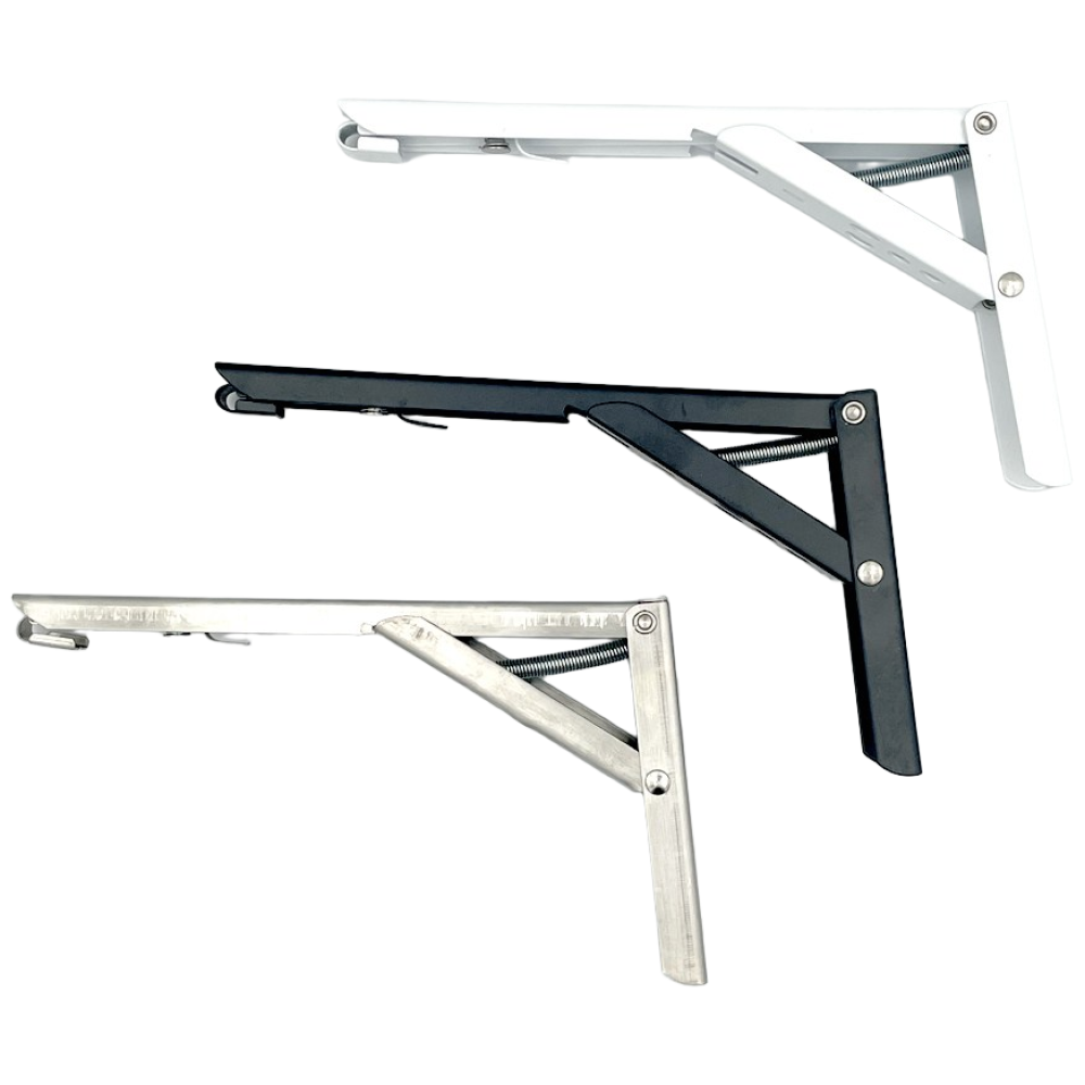 접이식 선반대 / 원터치 브라켓 벽선반 지지대 폴딩 받침대 까치발 보조 테이블 아일랜드 식탁, 1개, 9) 실버 8인치(195mm) 2,400원