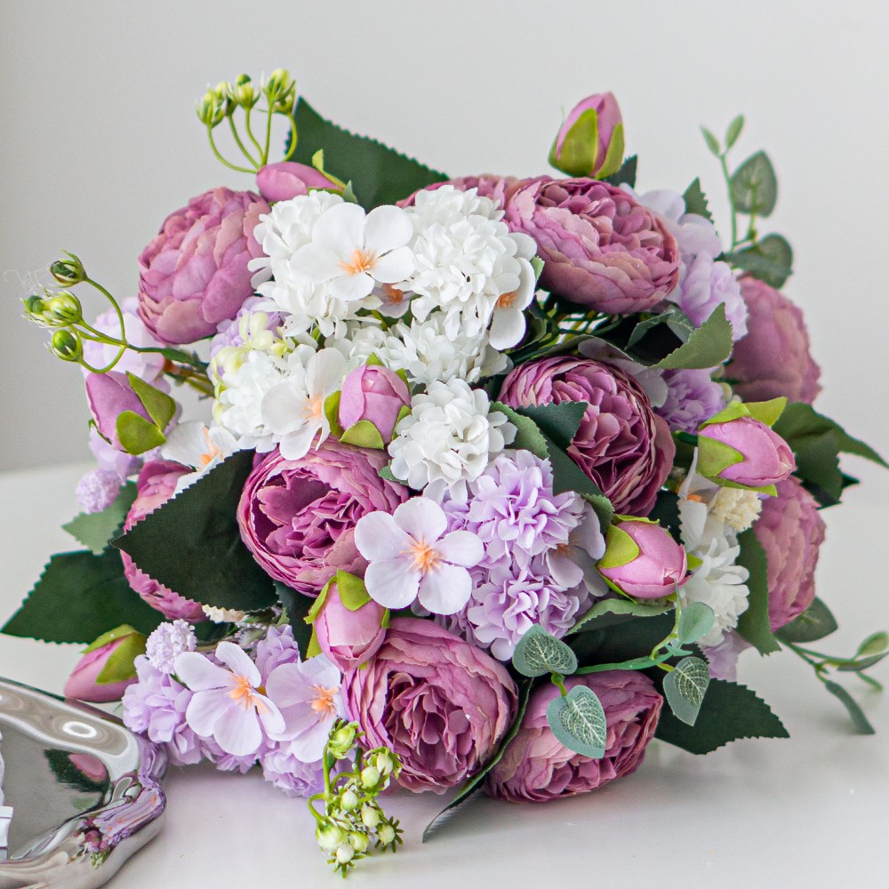 화예원 생화같은 조화 꽃다발 웨딩 부케 성묘꽃 19,800원