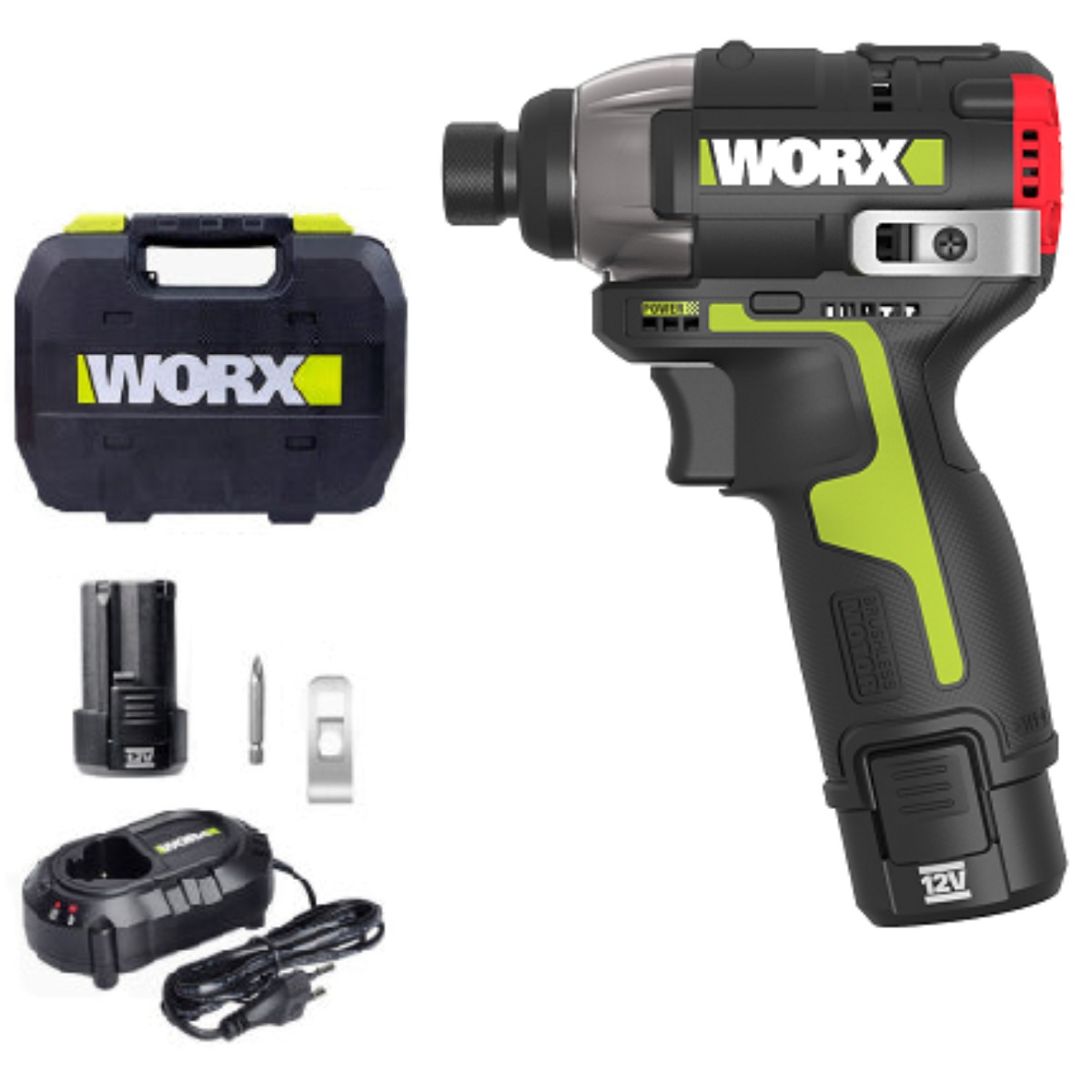 웍스 WU132X 충전 임팩 드라이버 12V 배터리2개 충전기1개 풀세트 WORX, 1개 149,500원