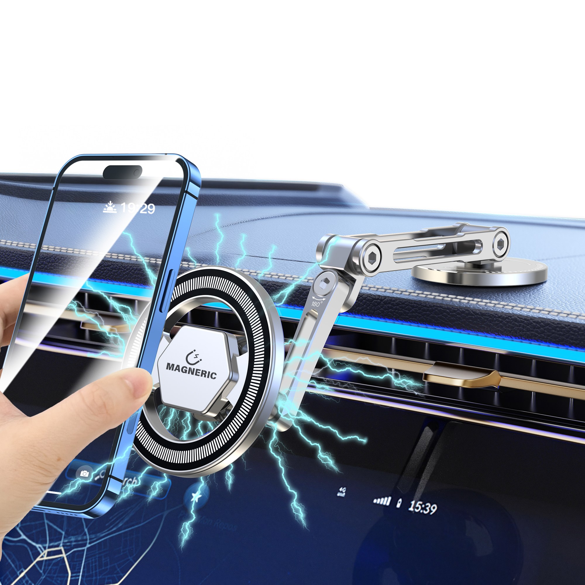 매그네릭 맥세이프 거치대 차량용 핸드폰거치대 대쉬보드거치대 22,390원
