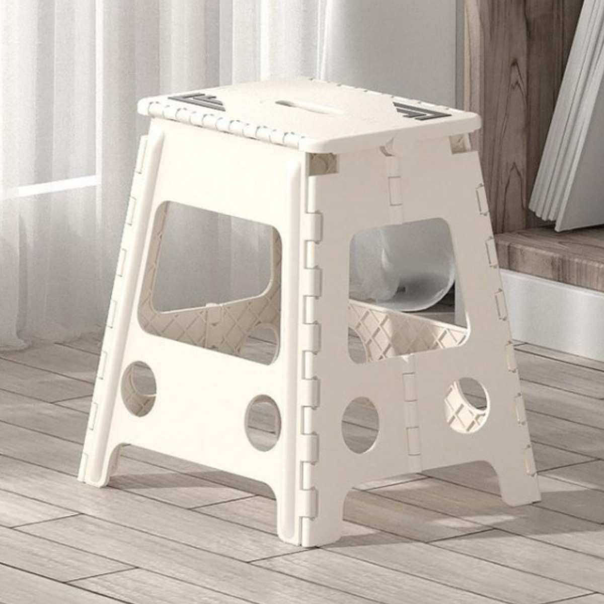 [안전잠금]휴대용 플라스틱 접이식 의자 폴딩체어, 아이보리 12,890원