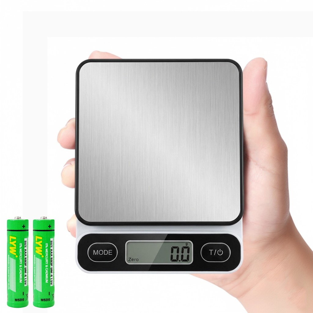 loftylife 초정밀 디지털 전자저울, ml/g 계량, 제로기능, LCD 백라이트, 소형 휴대용 베이킹 커피용 여행용 가정용 (13.5cm 미니 사이즈), DH-8302-1kg white, White, 1kg 22,800원