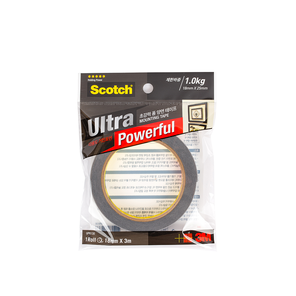 3M 스카치 초강력 폼 양면테이프 18mm x 3m, 1개 10,380원
