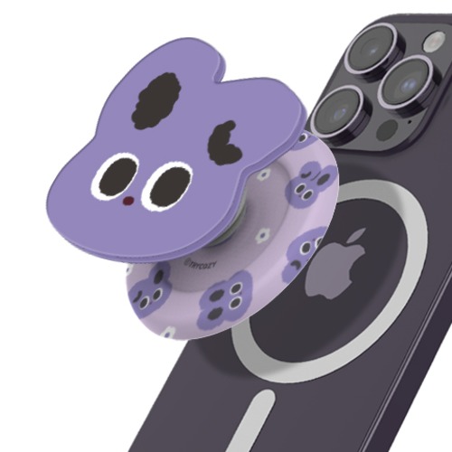 트라이코지 라비코 큐트 페이스 아크릴 마그네틱 스마트톡, 퍼플, 1개 17,800원