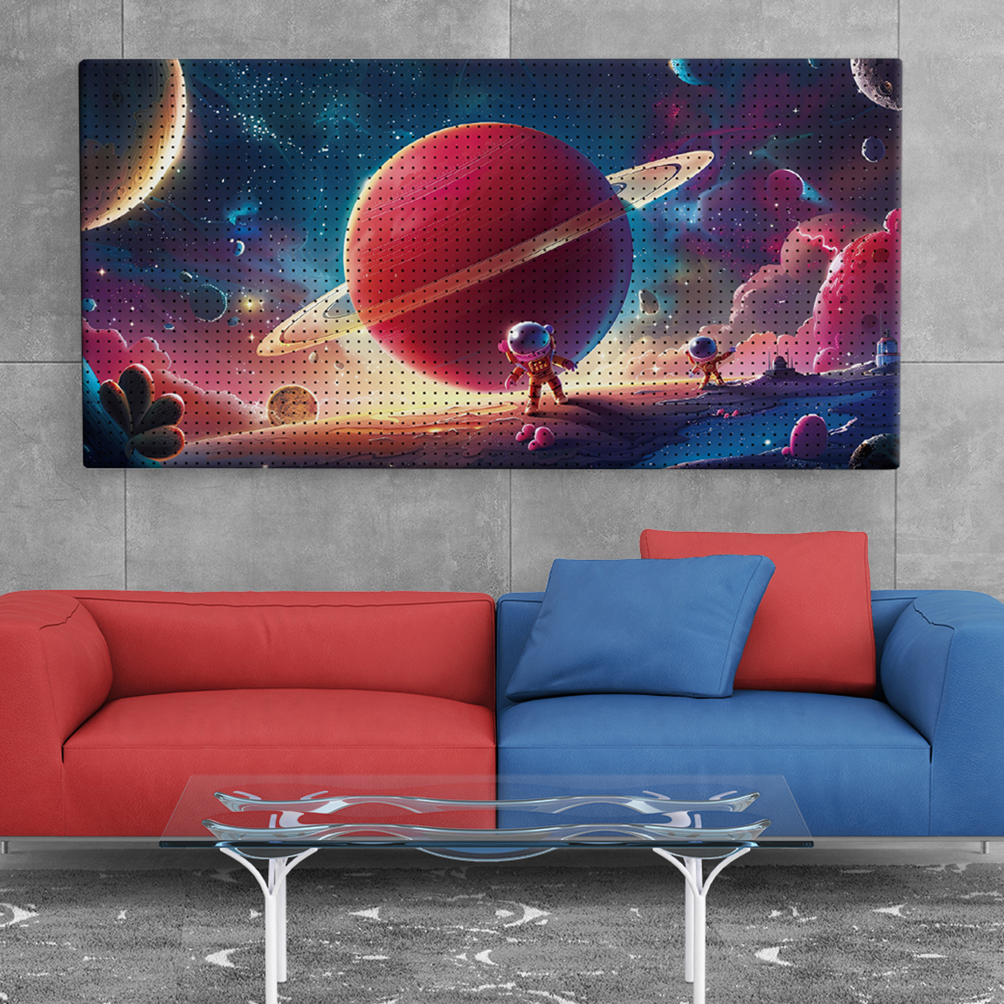 타공판닷컴 프린팅 인테리어 타공판 코스믹 드림 700 x 1500 mm 100,000원