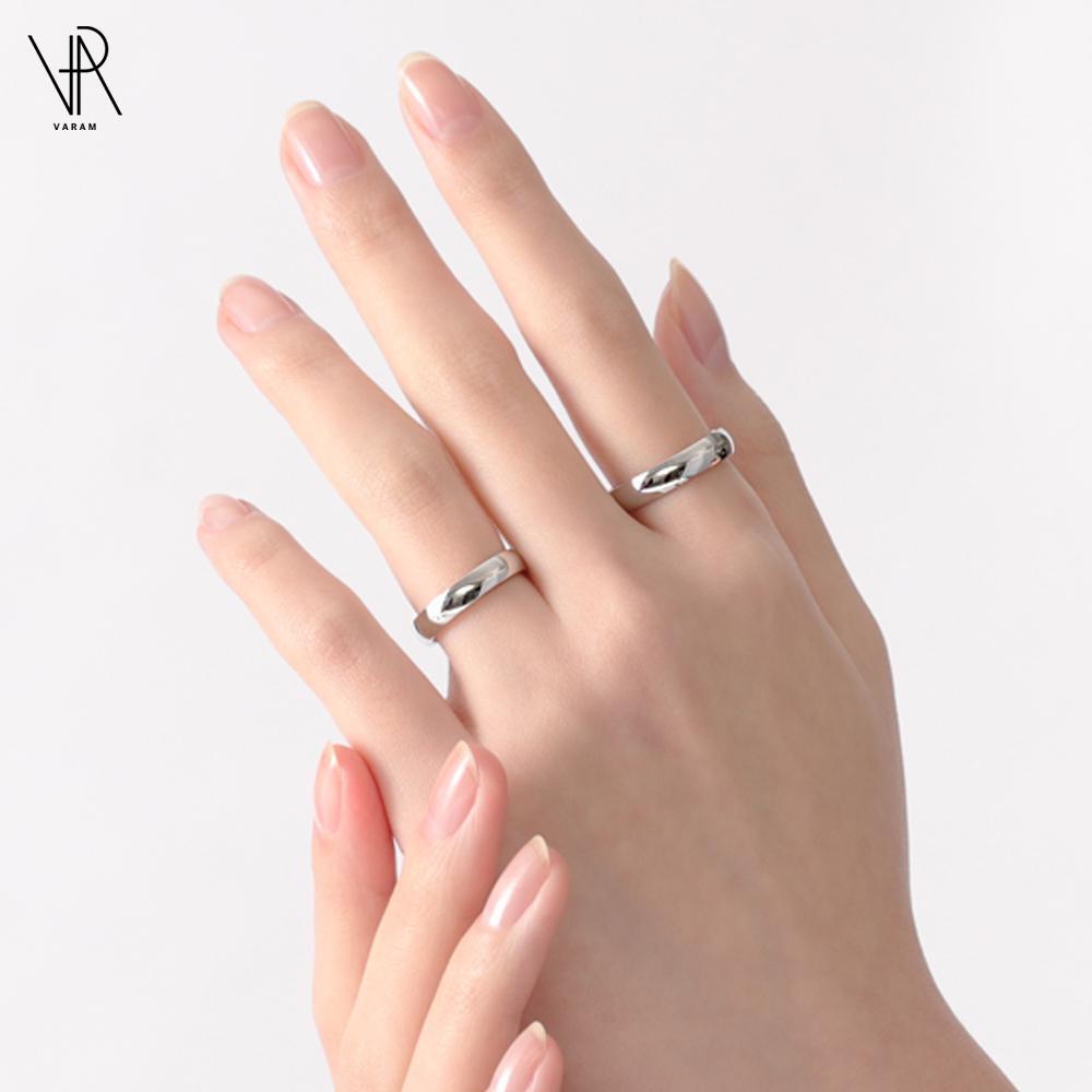 VARAM 써지컬316L스틸 반지 4mm 라운드 데일리 반지 가락지 둥근반지 7,900원