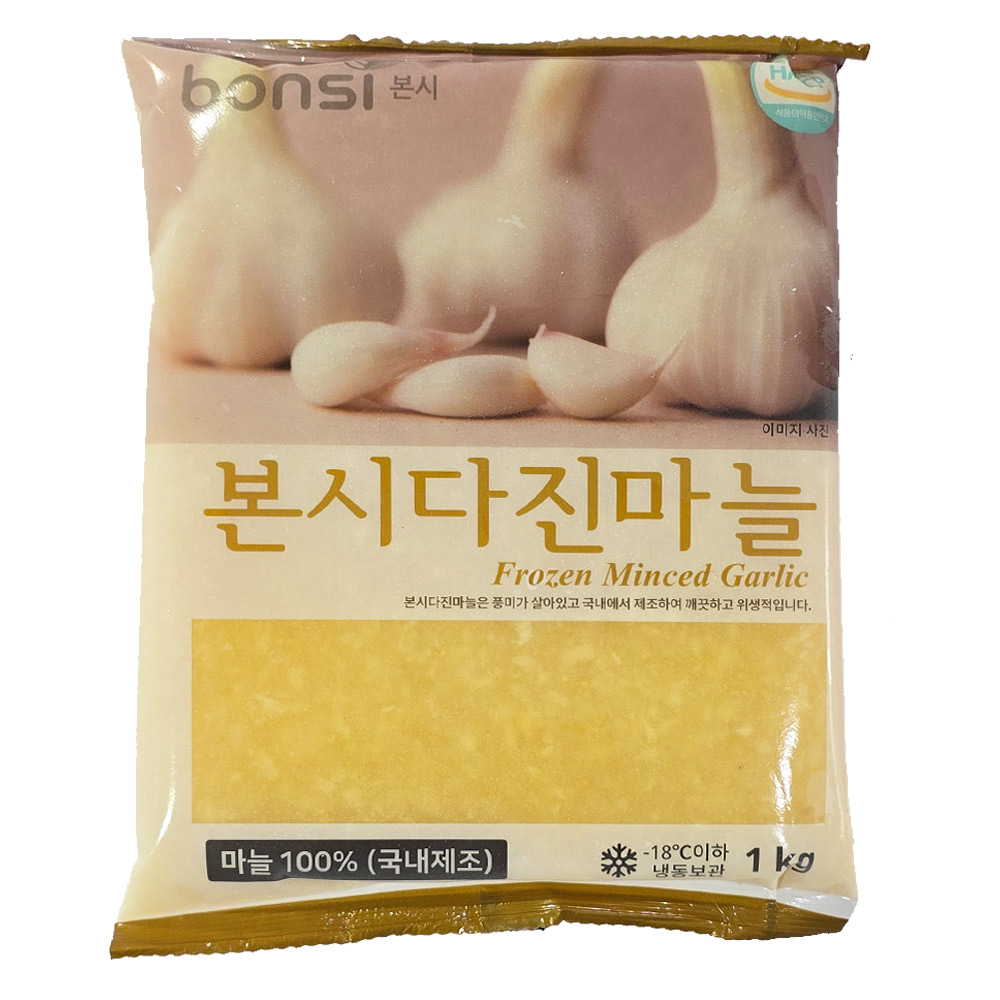 잘 다져진 국내제조 냉동 다진마늘 10,300원