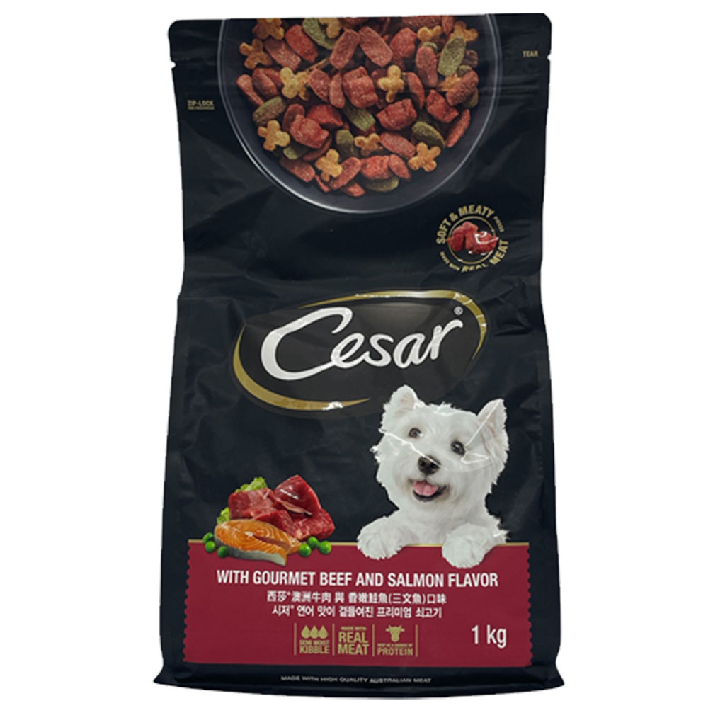 시저 연어맛이 곁들여진 프리미엄 쇠고기, 1kg, 12개, 소 115,400원