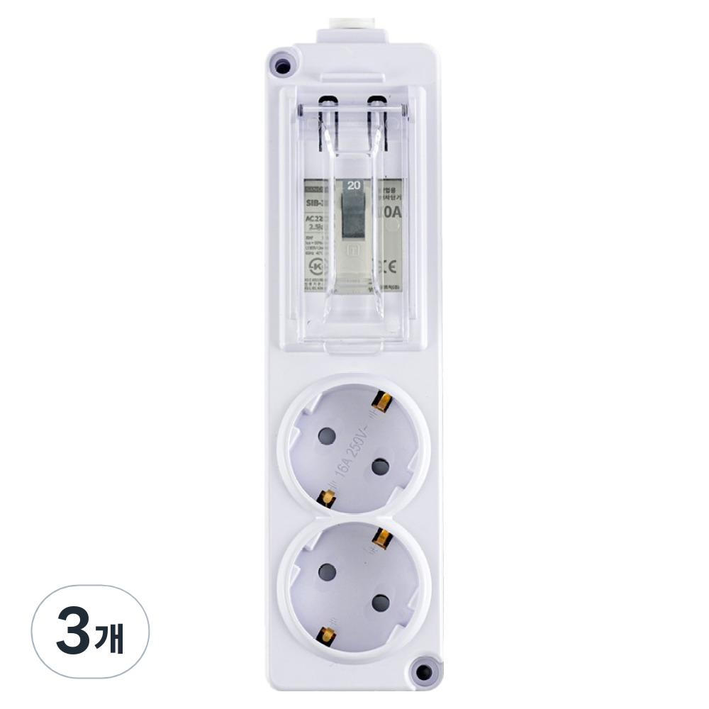 에코파워탭 국내 제조 고용량 배선차단용 멀티탭 2구 SP 202C 45,300원