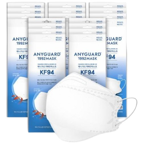 [애니가드] KF94 황사 방역용 3D 마스크 대형 5매 X 20팩 100매, 20세트 26,900원