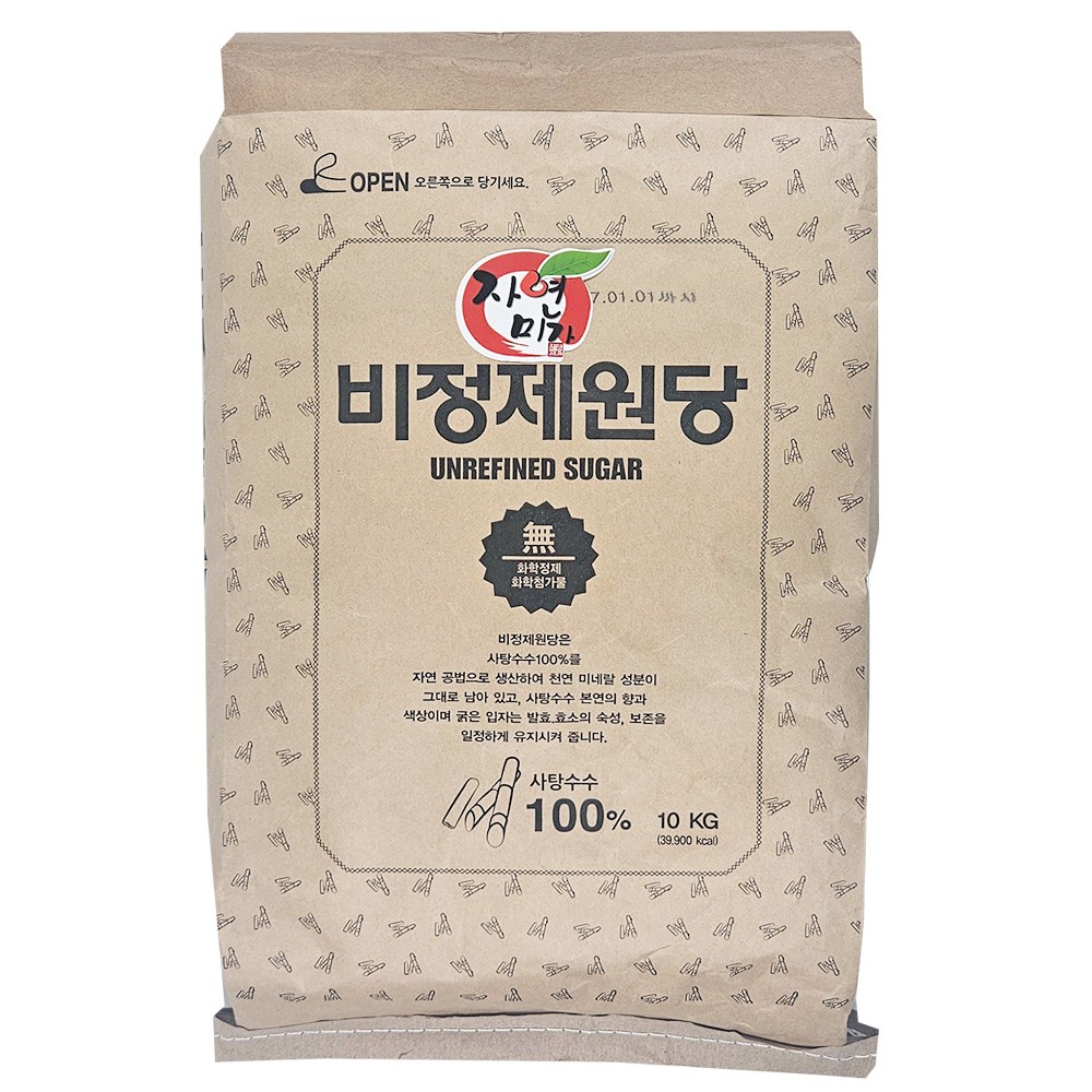 자연미가 비정제 원당 (갈색지대 명인)/갈색설탕대신 원당으로~ 42,000원